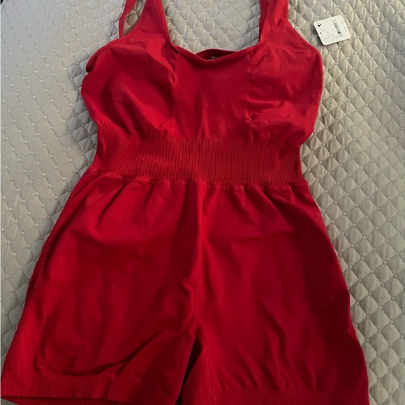 FP Movement Good Karma Runsie in Red -L/XL - Picture 4 of 4